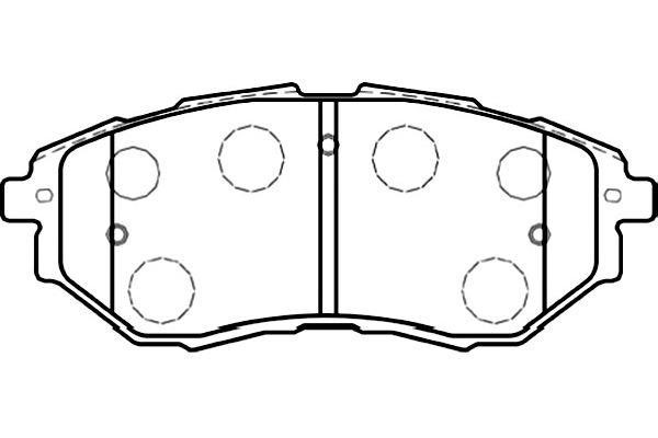 Kavo parts BP-8020 Brake Pad Set, disc brake BP8020: Buy near me in Poland at 2407.PL - Good price!