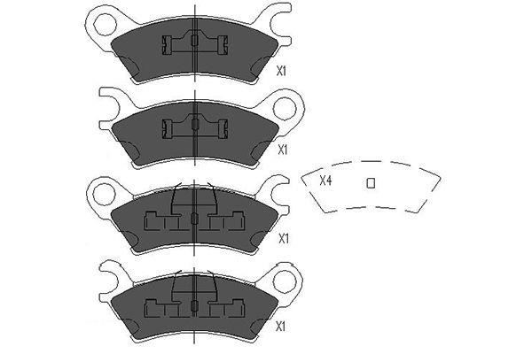 Kavo parts KBP-4542 Klocki hamulcowe, zestaw KBP4542: Atrakcyjna cena w Polsce na 2407.PL - Zamów teraz!