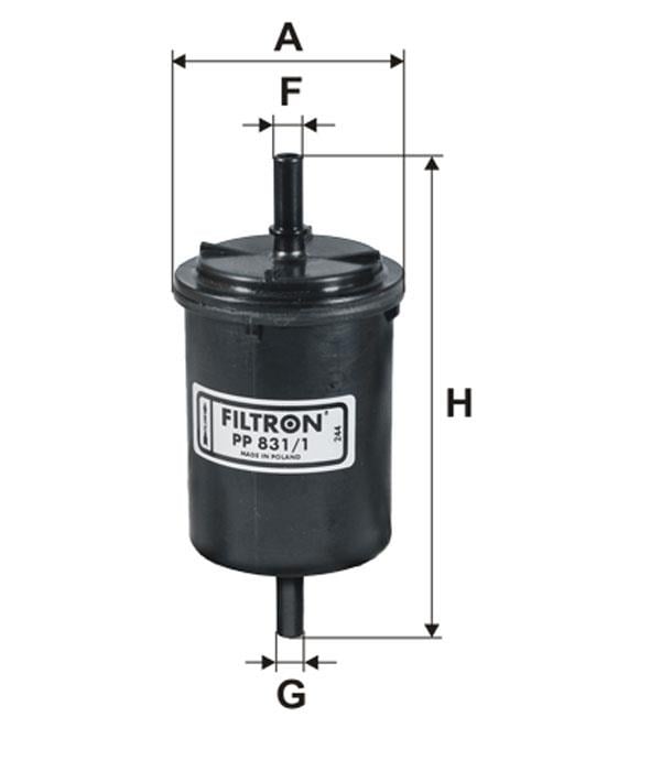 Filtron PP 831/1 Fuel filter PP8311: Buy near me in Poland at 2407.PL - Good price!
