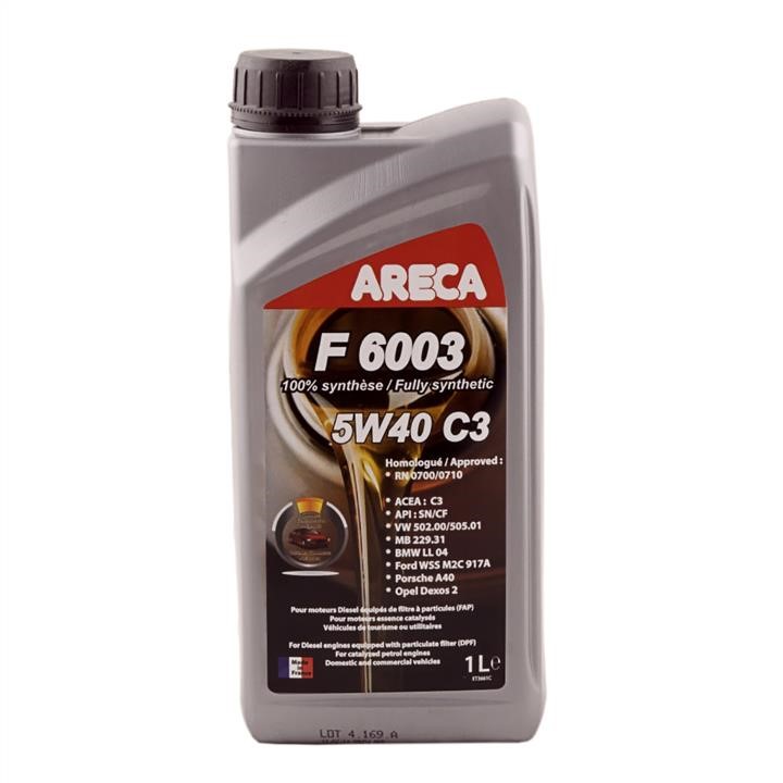 Areca 030C0001000 Engine oil Areca F6003 5W-40, 1L 030C0001000: Buy near me in Poland at 2407.PL - Good price!