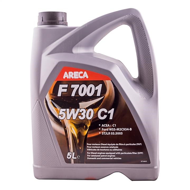 Areca 021F000500 Engine oil Areca F7001 5W-30, 5L 021F000500: Buy near me in Poland at 2407.PL - Good price!
