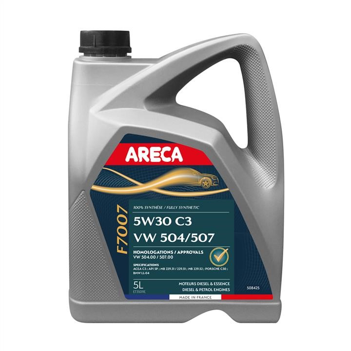 Areca 025F000500 Engine oil Areca F7007 5W-30, 5L 025F000500: Buy near me in Poland at 2407.PL - Good price!
