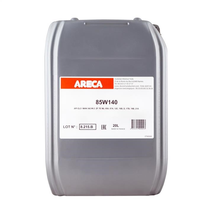 Areca 190902 Трансмиссионное масло ARECA 85W-140, API GL5, 20л 190902: Отличная цена - Купить в Польше на 2407.PL!