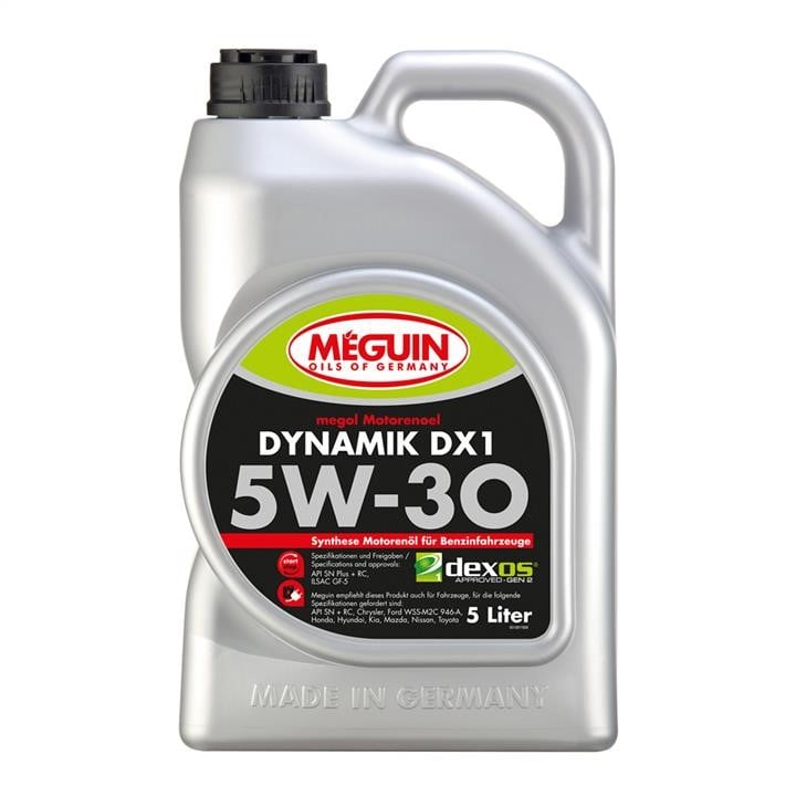 Meguin 33019 Engine oil Meguin Dynamik DX1 5W-30, 5L 33019: Buy near me in Poland at 2407.PL - Good price!