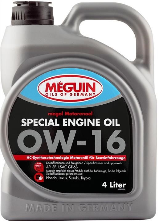 Meguin 33057 Olej silnikowy Meguin Special Engine Oil 0W-16, 5L 33057: Dobra cena w Polsce na 2407.PL - Kup Teraz!