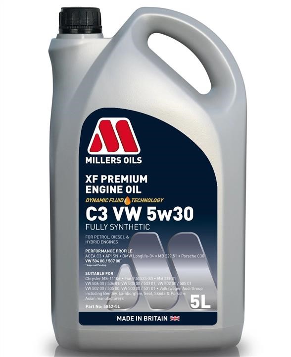 Millers Oils 5862-5 Engine oil Millers Oils XF Premium C3 5W-30, 5L 58625: Buy near me in Poland at 2407.PL - Good price!