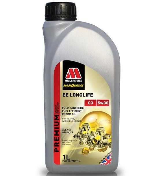 Millers Oils 7707-1 Engine oil Millers Oils EE Longlife C3 5W-30, 1L 77071: Buy near me in Poland at 2407.PL - Good price!