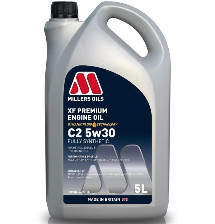 Millers Oils 6229-5 Engine oil MILLERS XF Premium C2 5W-30, 5L 62295: Buy near me in Poland at 2407.PL - Good price!