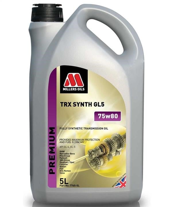 Millers Oils 7765-5 Getriebeöl MILLERS TRX SYNTH 75W80, API GL-4/GL-5, 5 l 77655: Kaufen Sie zu einem guten Preis in Polen bei 2407.PL!