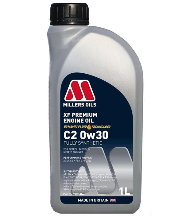 Millers Oils 7997-1 Engine oil Millers Oils XF Premium C2 0W-30, 1L 79971: Buy near me in Poland at 2407.PL - Good price!
