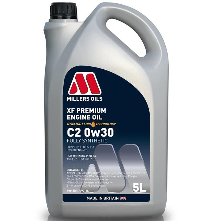 Millers Oils 7997-5 Engine oil Millers Oils XF Premium C2 0W-30, 5L 79975: Buy near me in Poland at 2407.PL - Good price!