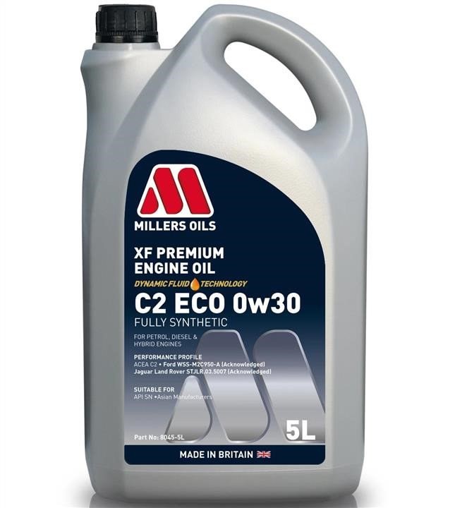 Millers Oils 8045-5 Engine oil Millers Oils XF Premium C2 ECO 0W-30, 5L 80455: Buy near me at 2407.PL in Poland at an Affordable price!