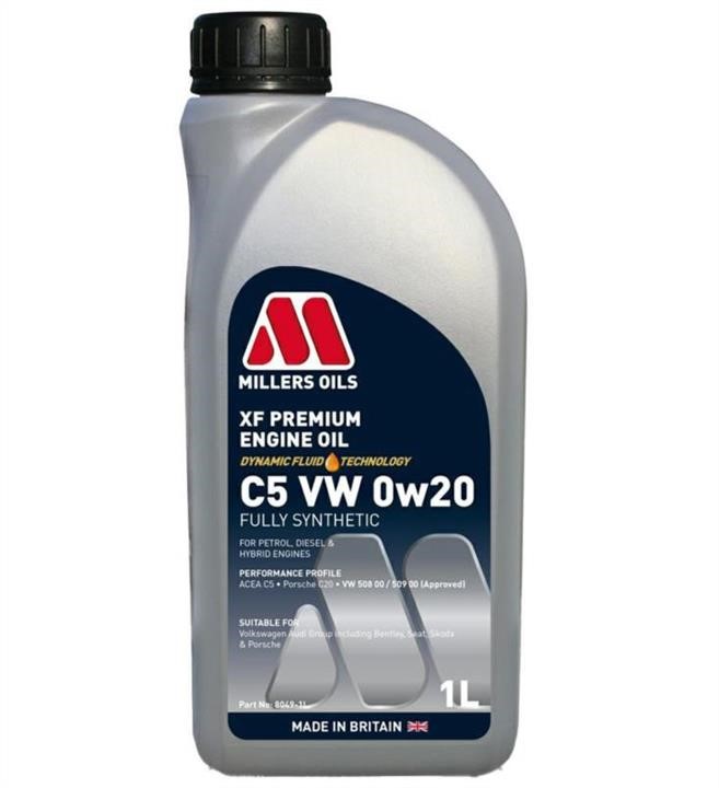 Millers Oils 8049-1 Engine oil Millers Oils XF Premium C5 0W-20, 1L 80491: Buy near me in Poland at 2407.PL - Good price!