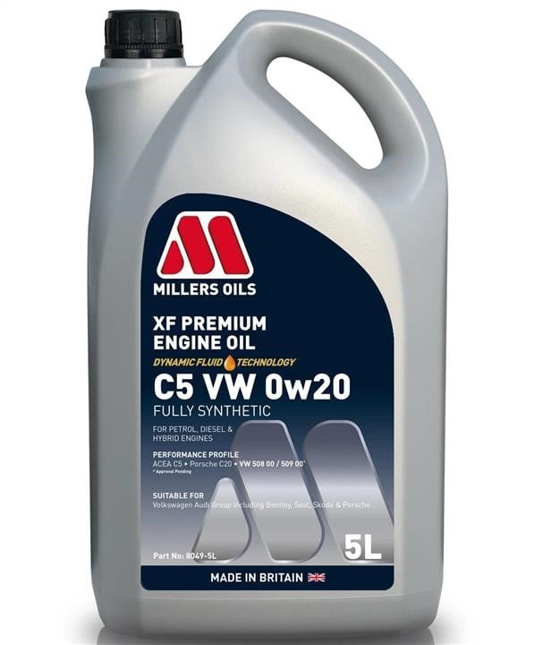 Millers Oils 8049-5 Engine oil Millers Oils XF Premium C5 0W-20, 5L 80495: Buy near me in Poland at 2407.PL - Good price!