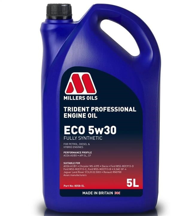 Millers Oils 8058-5 Engine oil Millers Oils Trident Professional ECO 5W-30, 5L 80585: Buy near me in Poland at 2407.PL - Good price!