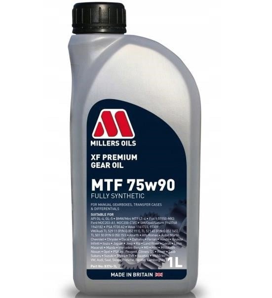 Millers Oils 8376-1 Olej przekładniowy MILLERS XF Premium MTF 75w-90, API GL-4/GL-5, 1 l 83761: Dobra cena w Polsce na 2407.PL - Kup Teraz!