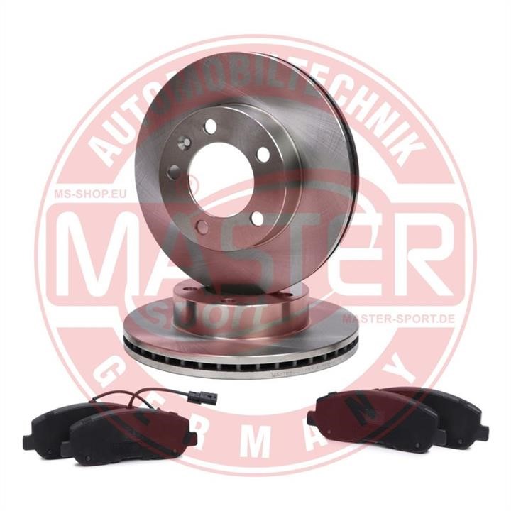 Master-sport 202802520 Front ventilated brake discs with pads, set 202802520: Buy near me at 2407.PL in Poland at an Affordable price!