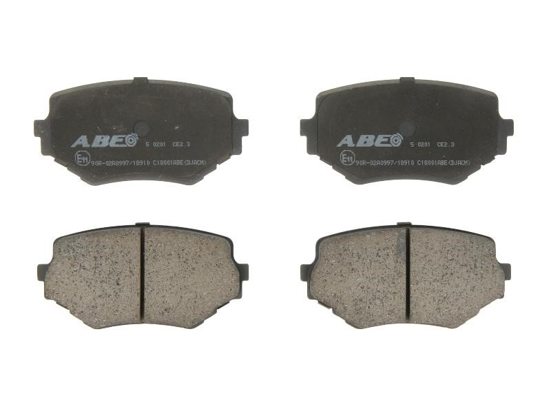 ABE C18001ABE Тормозные колодки дисковые передние, комплект C18001ABE: Отличная цена - Купить в Польше на 2407.PL!