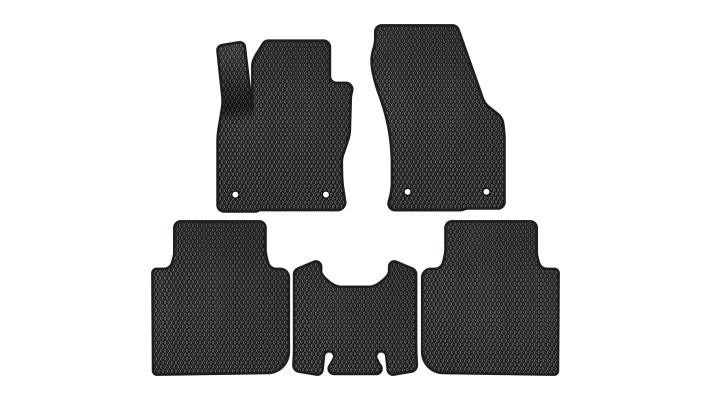 EVAtech SK3721CR5AV4RBB Floor mats for Skoda Kodiaq (2016-2021), black SK3721CR5AV4RBB: Buy near me in Poland at 2407.PL - Good price!