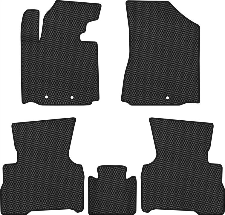 EVAtech KI12715CV5LA3RBB Floor mats for Kia Sorento (2012-2014), black KI12715CV5LA3RBB: Buy near me in Poland at 2407.PL - Good price!