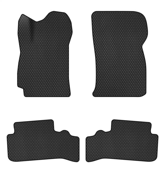 EVAtech CT344PDC4RBB Floor mats for Chevrolet Lanos (2004-2017), black CT344PDC4RBB: Buy near me in Poland at 2407.PL - Good price!