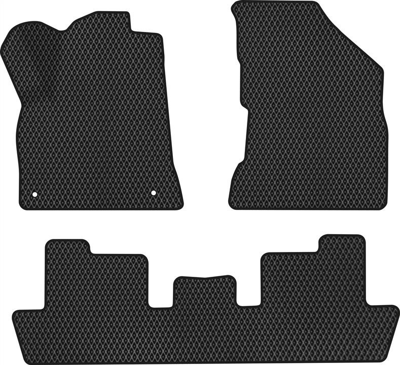 EVAtech PT1706ZE3CP2RBB Floor mats for Peugeot 5008 (2009-2017), black PT1706ZE3CP2RBB: Buy near me in Poland at 2407.PL - Good price!