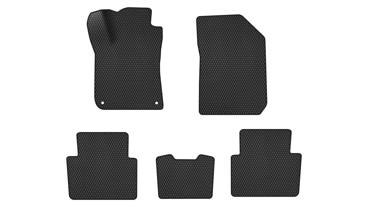 EVAtech PT1825CE5CP2RBB Floor mats for Peugeot 308 (2014-2021), black PT1825CE5CP2RBB: Buy near me in Poland at 2407.PL - Good price!