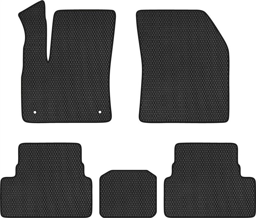 EVAtech PT21855CV5CP2RBB Floor mats for Peugeot 3008 (2016-), black PT21855CV5CP2RBB: Buy near me at 2407.PL in Poland at an Affordable price!