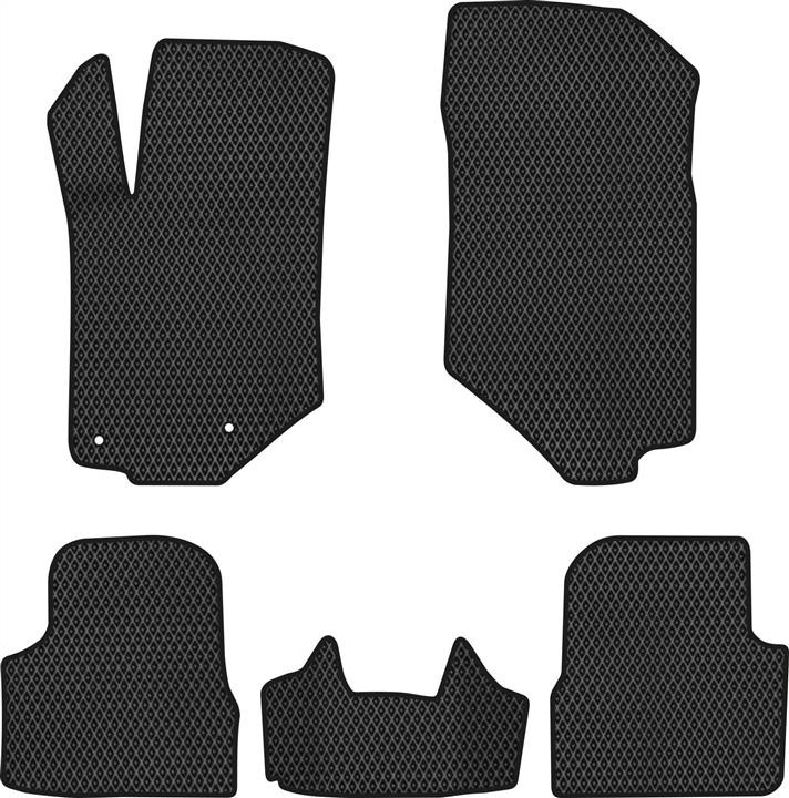 EVAtech PT11993C5CP2RBB Floor mats for Peugeot 208 (2019-), black PT11993C5CP2RBB: Buy near me in Poland at 2407.PL - Good price!