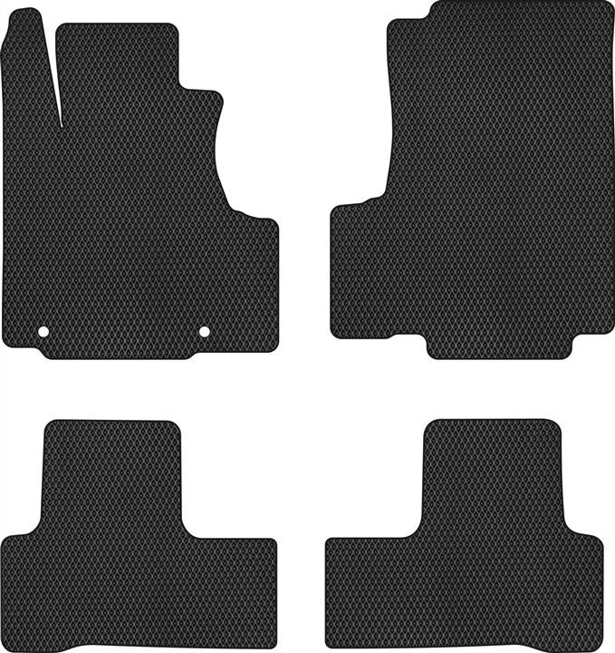 EVAtech HA31604PC4TL2RBB Floor mats for Honda CR-V (2007-2012), black HA31604PC4TL2RBB: Buy near me at 2407.PL in Poland at an Affordable price!
