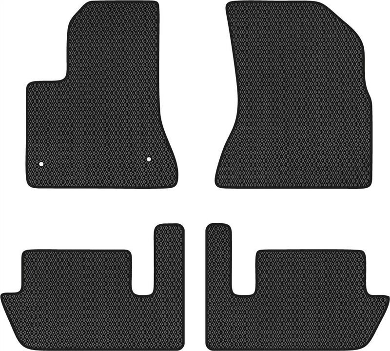 EVAtech CN21045PGC4CP2RBB Floor mats for Citroen C4 Picasso (2006-2013), black CN21045PGC4CP2RBB: Buy near me in Poland at 2407.PL - Good price!
