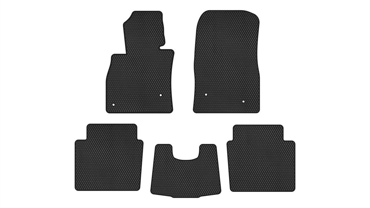 EVAtech MZ3148CB5VL4RBB Floor mats for Mazda 6 (2012-2017), black MZ3148CB5VL4RBB: Buy near me in Poland at 2407.PL - Good price!