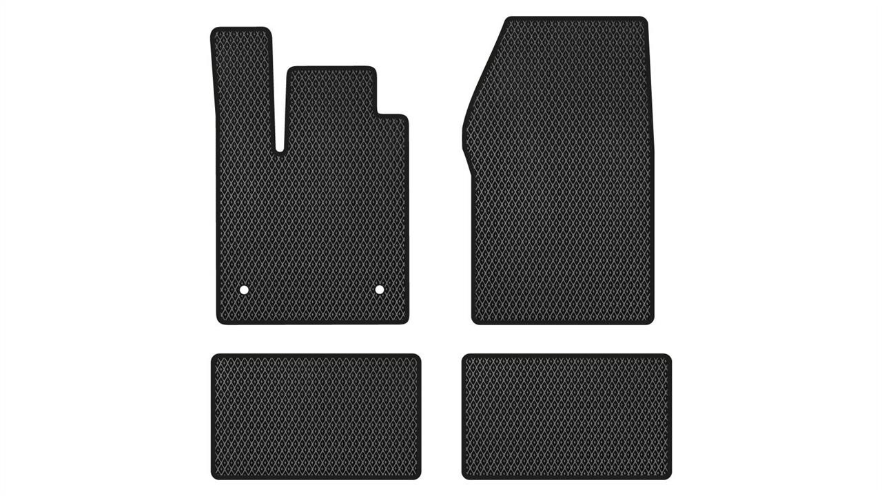 EVAtech RT21511P4RN2RBB Floor mats for Renault Twingo (2007-2014), black RT21511P4RN2RBB: Buy near me in Poland at 2407.PL - Good price!
