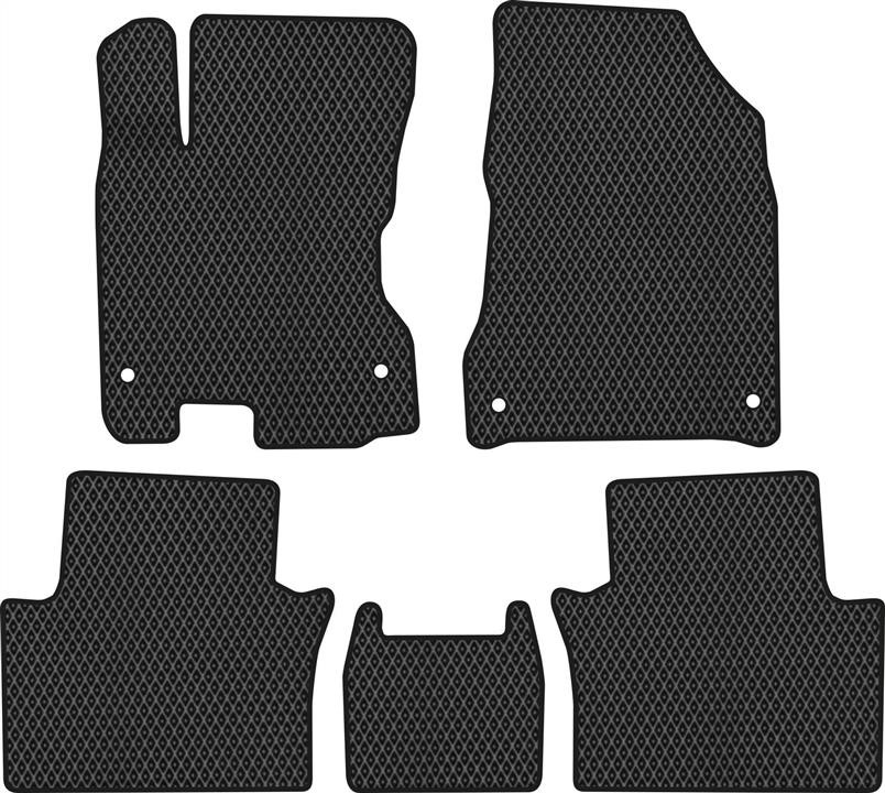 EVAtech RT12113CV5FC4RBB Floor mats for Renault Koleos (2008-2016), black RT12113CV5FC4RBB: Buy near me at 2407.PL in Poland at an Affordable price!