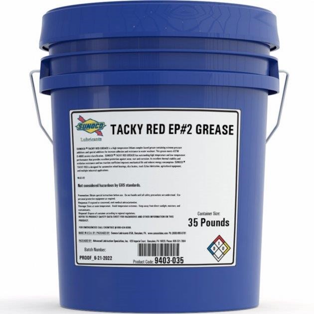 Sunoco 7423-035 Multipurpose grease SUNOCO ULTRA HIGH TEMP RED GREASE 2, 16kg 7423035: Buy near me at 2407.PL in Poland at an Affordable price!