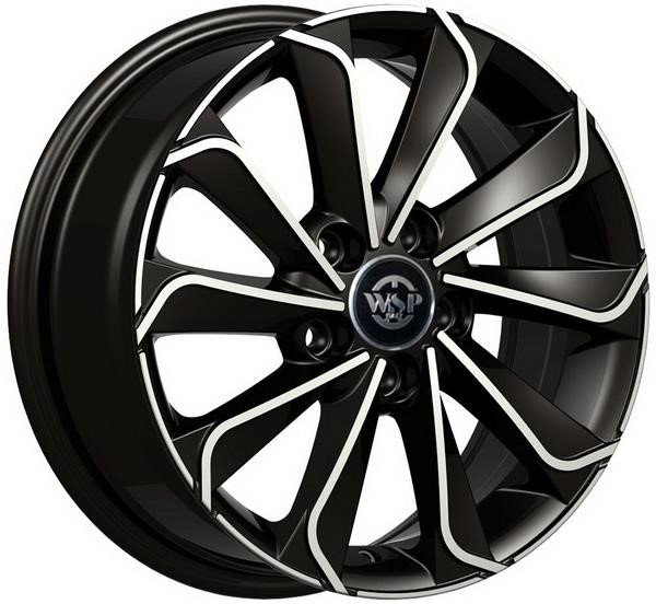 WSP Italy RAU166503D47FZX Light Alloy Wheel WSP Italy WD003 CORINTO(AUDI) 6,5x16 5X100 ET47 DIA57,1 GLOSSY BLACK POLISHED RAU166503D47FZX: Buy near me at 2407.PL in Poland at an Affordable price!