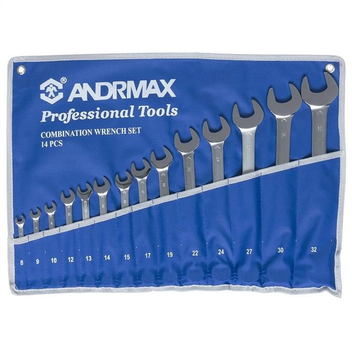 Andrmax 1814 Set of combined wrenches, 14 pcs. 1814: Buy near me at 2407.PL in Poland at an Affordable price!