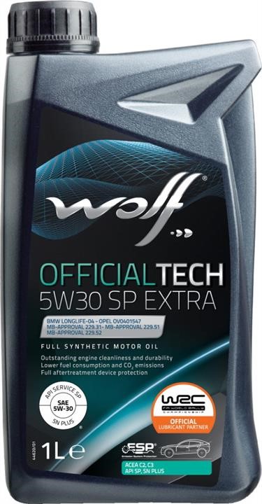 Wolf 1049358 Моторное масло Wolf Officialtech Extra 5W-30, 1л 1049358: Отличная цена - Купить в Польше на 2407.PL!