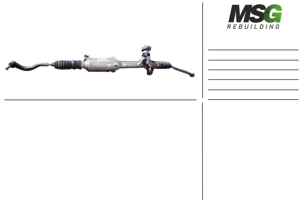 MSG Rebuilding HO405.NRF0.R Überholte Zahnstange HO405NRF0R: Kaufen Sie zu einem guten Preis in Polen bei 2407.PL!