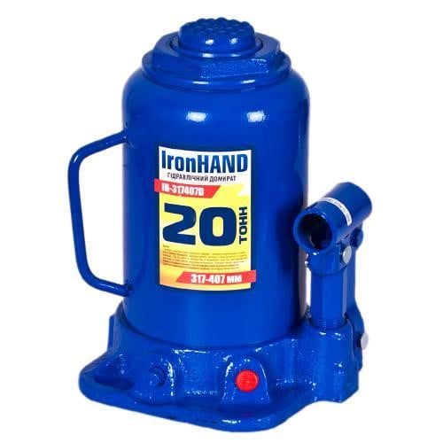 IRON HAND IH-317407D Hydraulic bottle jack IronHAND, 20t IH317407D: Buy near me in Poland at 2407.PL - Good price!