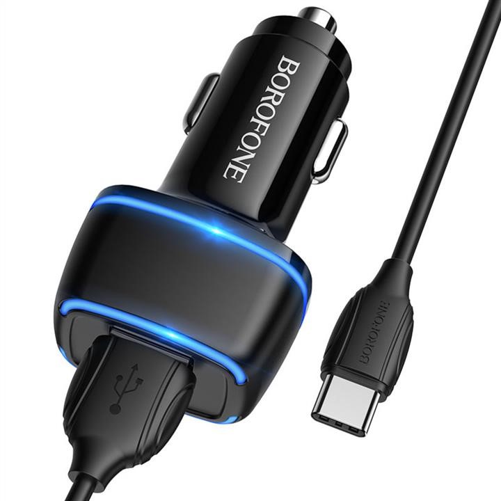 Borofone BZ14CB USB зарядка для авто Borofone BZ14 Max dual port (Type-C) Black BZ14CB: Приваблива ціна - Купити у Польщі на 2407.PL!