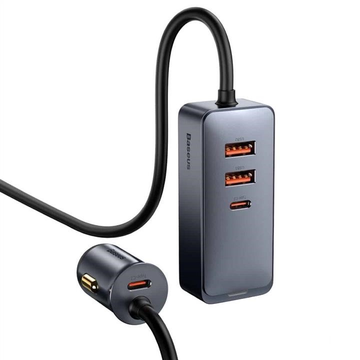 Baseus CCBT-A0G USB зарядка для авто Baseus Share Together PPS multi-port Fast charging with extension cord 120W 2U+2C Gray CCBTA0G: Отличная цена - Купить в Польше на 2407.PL!