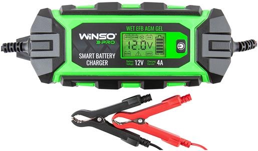 Winso 139320 Battery charger WINSO PRO LCD 4A, 12V, 4-120A/h 139320: Buy near me in Poland at 2407.PL - Good price!