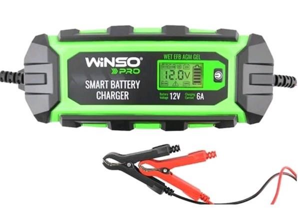 Winso 139510 Battery charger WINSO PRO LCD 6A, 12V, 4-150A/h 139510: Buy near me in Poland at 2407.PL - Good price!
