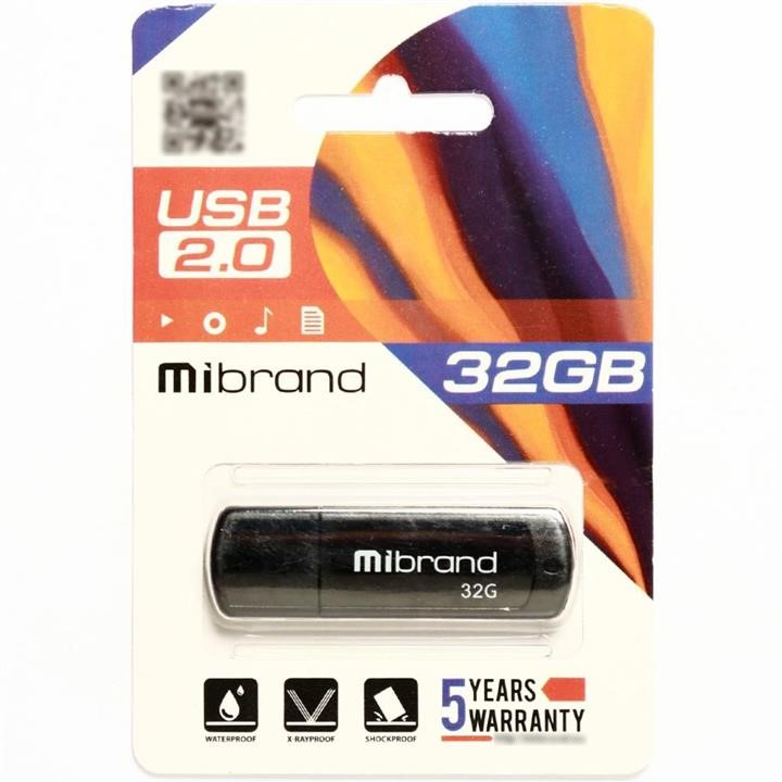 Mibrand MI2.0/GR32P3B Накопичувач Flash Mibrand USB 2.0 Grizzly 32Gb Black MI20GR32P3B: Приваблива ціна - Купити у Польщі на 2407.PL!