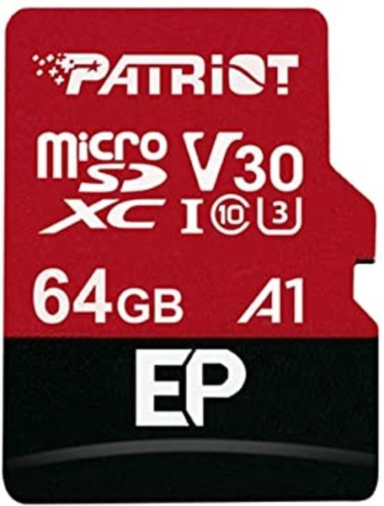 Patriot PEF64GEP31MCX MicroSDXC (UHS-1 U3) Patriot EP Series 64Gb class 10 V30 (R-100MB/s, W-80MB/s) (adapter SD) PEF64GEP31MCX: Dobra cena w Polsce na 2407.PL - Kup Teraz!