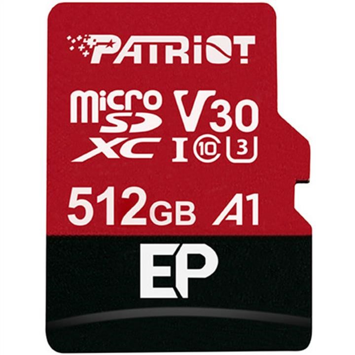 Patriot PEF512GEP31MCX MicroSDXC (UHS-1 U3) Patriot EP Series 512Gb class 10 V30 (R-100MB/s, W-80MB/s) (adapter SD) PEF512GEP31MCX: Dobra cena w Polsce na 2407.PL - Kup Teraz!