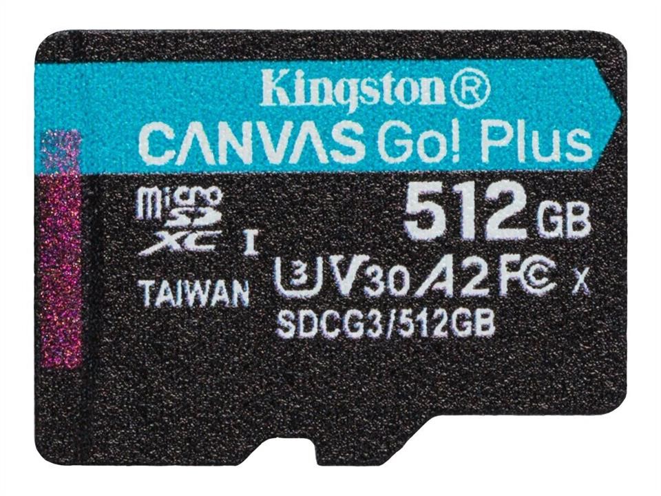 Kingston SDCG3/512GBSP MicroSDXC (UHS-1 U3) Kingston Canvas Go Plus 512Gb class 10 A2 V30 (R170MB/s, W90MB/s) SDCG3512GBSP: Dobra cena w Polsce na 2407.PL - Kup Teraz!