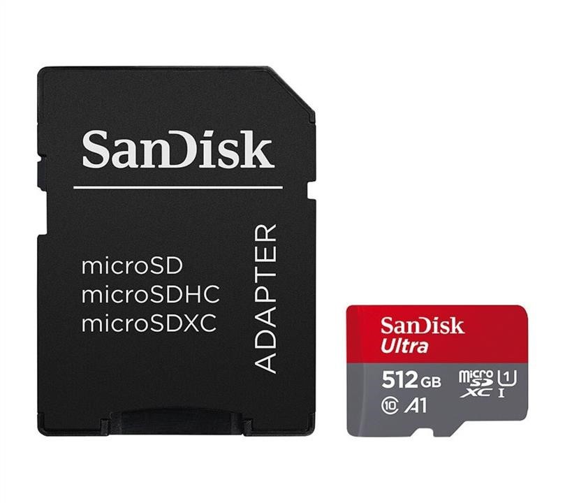 Sandisk SDSQUAC-512G-GN6MA Карта MicroSDXC (UHS-1) SanDisk Ultra 512Gb class 10 A1 (150Mb/s) (adapter SD) SDSQUAC512GGN6MA: Отличная цена - Купить в Польше на 2407.PL!
