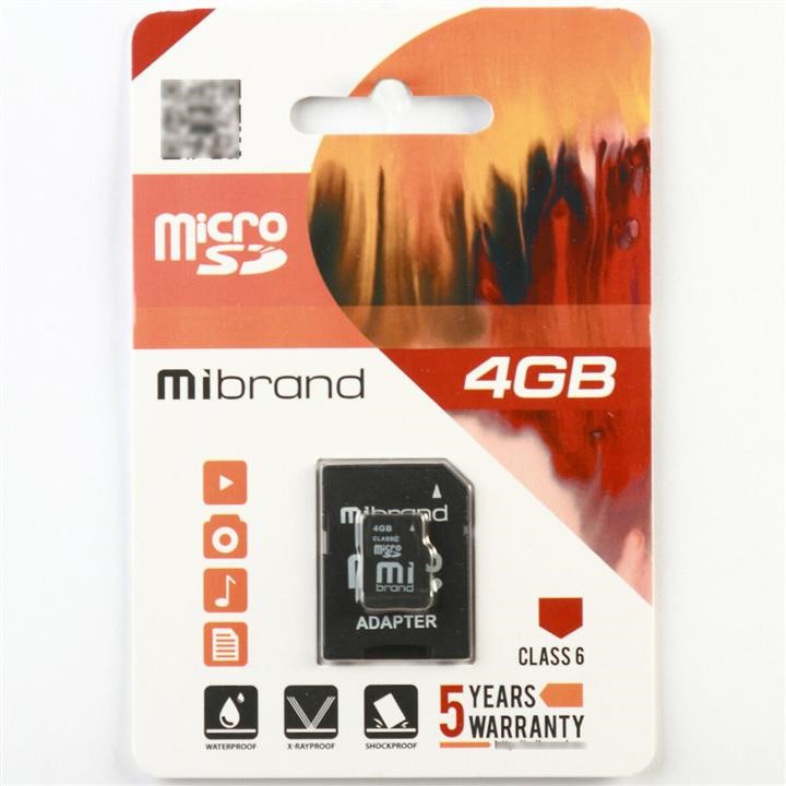 Mibrand MICDC6/4GB-A MicroSDHC Mibrand 4Gb class 6 (adapter SD) MICDC64GBA: Dobra cena w Polsce na 2407.PL - Kup Teraz!